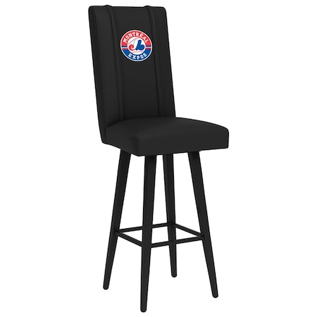 Dreamseat Swivel Bar Stool 2000 with Montreal Expos Cooperstown Logo XZ2000BSSBLK-PSCOOP0120